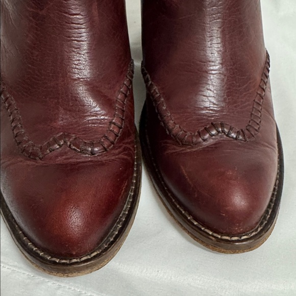 HERITAGE Corral Leather Western Ankle Boots Size 9 - Picture 3 of 7